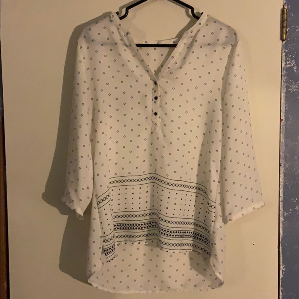 Dress up shirt black and white